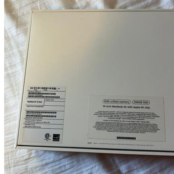 Apple 13” MacBook Air With Apple M1 Chip Gray Laptop With Original Box - Picture 11 of 11